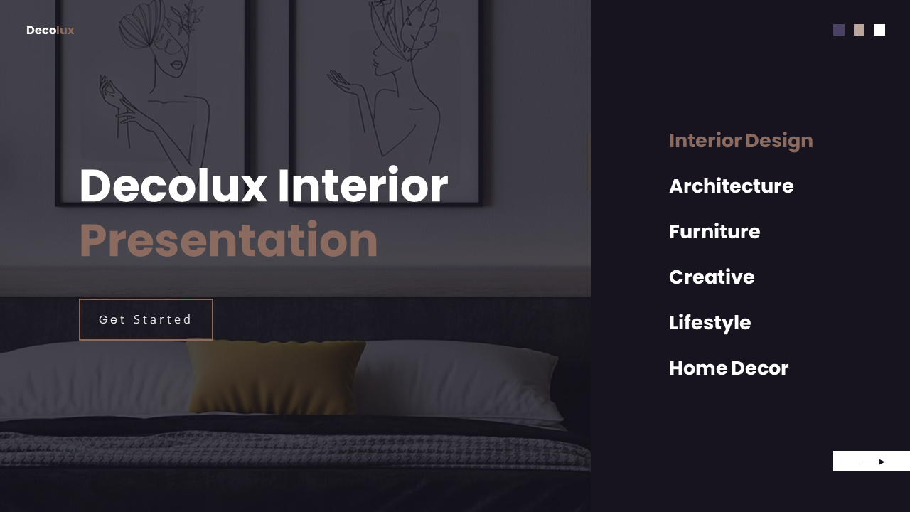 Decolux - Interior Design Powerpoint Templates, Presentation Templates