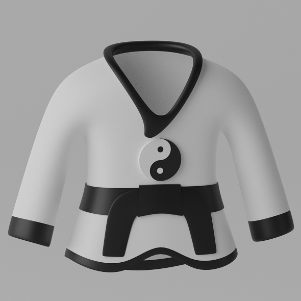 Kung Fu Tai Chi Suit 3D model