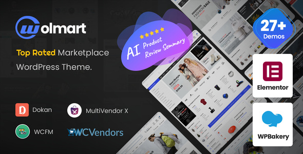 [DOWNLOAD]Wolmart | Multi-Vendor Marketplace WooCommerce Theme