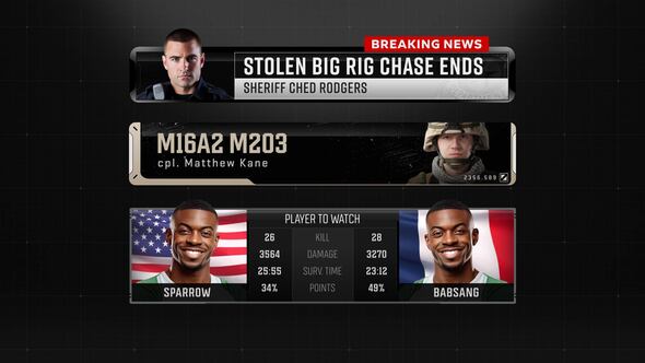 Sports Esports Lower Thirds 2 broadcast-packages template preview