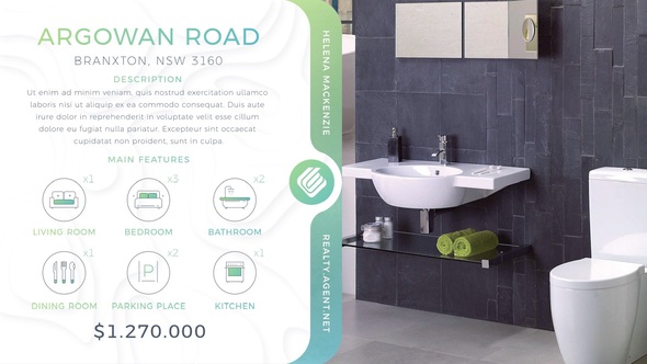 Real Estate Slideshow Promo Video Displays template preview