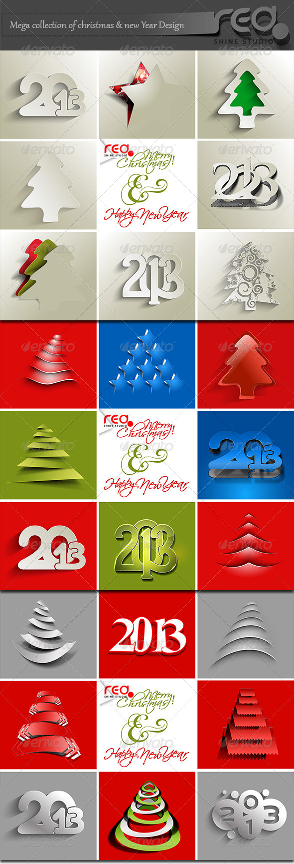 Mega Collection of Christmas & New Year Design. - Seasons/Holidays Conceptual