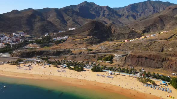 Playa de las Teresitas in Tenerife, Spain alt