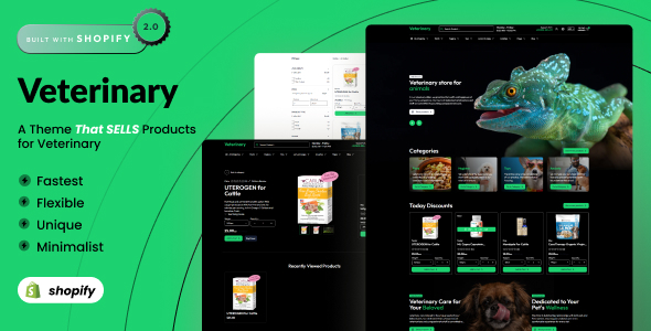 Veterinary - Shopify 2.0 Animals eCommerce Theme