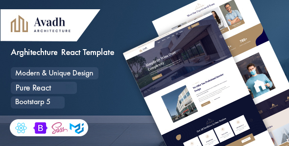 Avadh - Architecture & Interior React Template