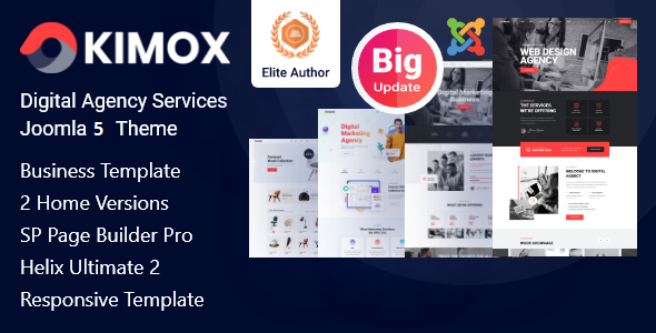 Kimox - Joomla 5 Digital Agency Services Template