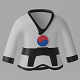 Korean Taekwondo Uniform Suit 3D model