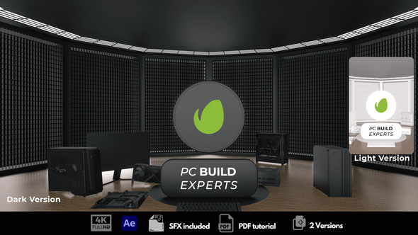 PC Build Experts Logo Stings template preview