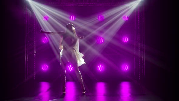 Girl in Greek Greece Goddes Dress and Wreath High Fashion Demonstrating the Flexibility and alt