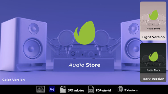Audio Store Logo Stings template preview