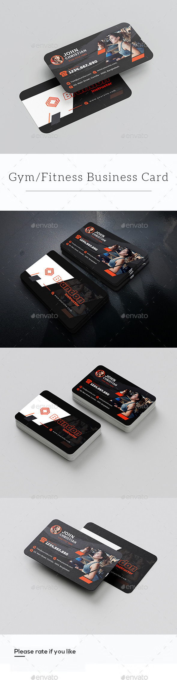 Fitness/Gym Business Card Vol - 2