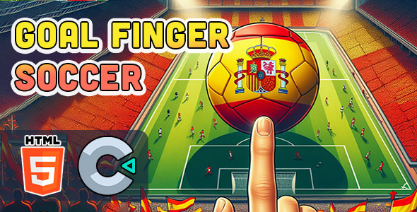 Goal Finger Soccer - HTML5 Game - C3P