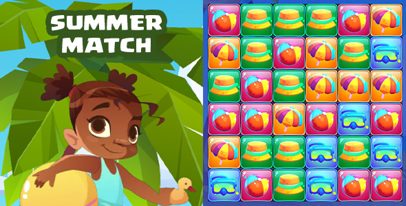 Summer Collect Em All - HTML5 Game - Construct 3