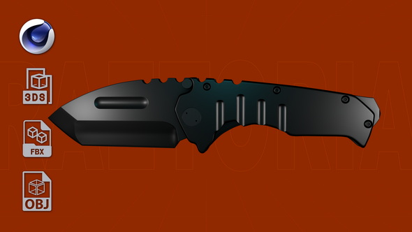 Knife Praetorian (C4D, 3DS, FBX, OBJ)