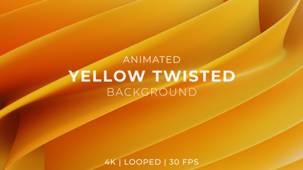 Yellow Twisted Background Animation