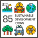 85 Sustainable Development Icons | Aesthetics Series