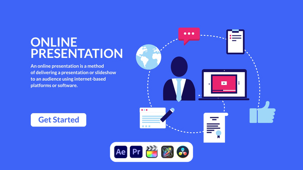 Online Presentation Design Concept Product Promo template preview