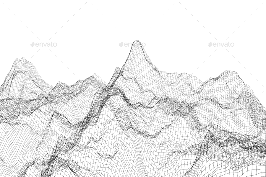 Wire Waves Background Set, Graphics | GraphicRiver