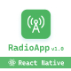 Radio App - Latest Expo 50 React Native Online Radio Template