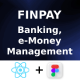 FinPay App ANDROID IOS FIGMA FREE UI Kit React Native Banking E-Money Management