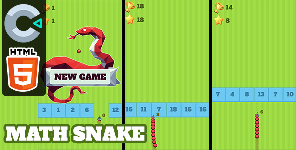 Math Snake – HTML5 Game – C3P