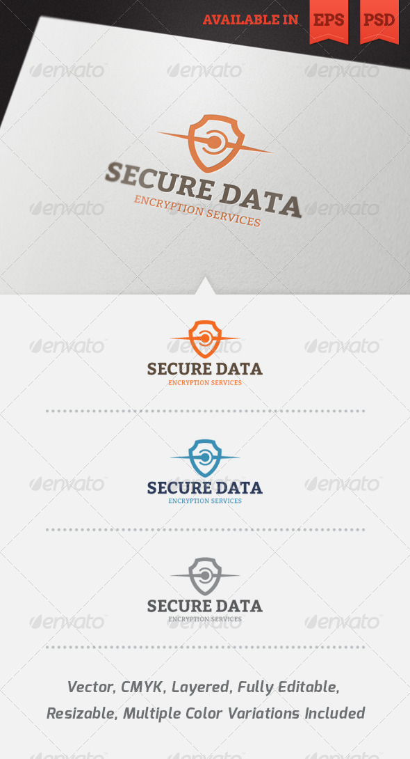 Secure Data Logo Template - Abstract Logo Templates