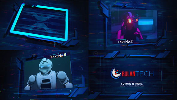 Technology Slideshow Video Displays template preview