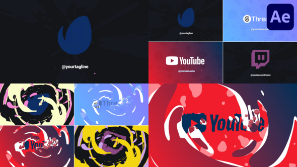 Colorful Funny Logo Opener Pack for After Effects