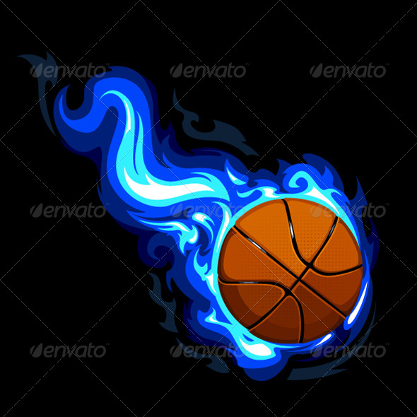 Burning Basketball by Vecster | GraphicRiver