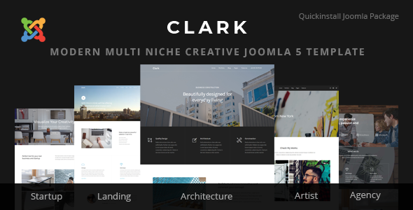 Clark - Joomla 5 Modern Multi Niche Creative Template