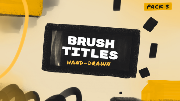 Hand Drawn Brush Titles 3