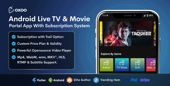 Watch Porn Java App Download - OXOO - Android Live TV & Movie Portal App with Subscription System by  spagreen
