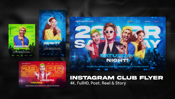 Instagram Club Flyer Product Promo template preview