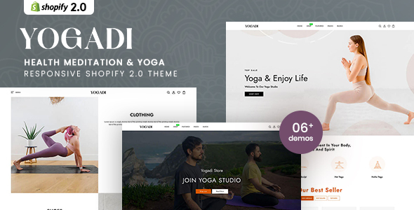 Yogadi - Health Meditation & Yoga Shopify 2.0 Theme