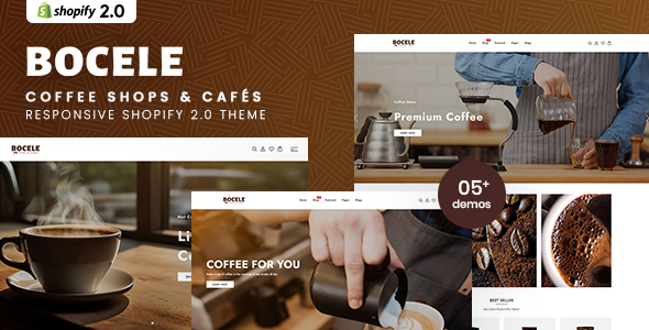 Bocele - Coffee Shops & Cafés Responsive Shopify 2.0 Theme