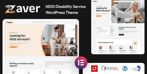 Zaver – NDIS Elderly & Disability Service WordPress Theme