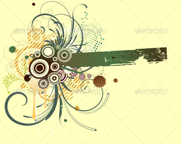 Floral Background - Flourishes / Swirls Decorative
