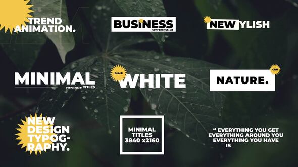 Modern Titles | After Effects alt