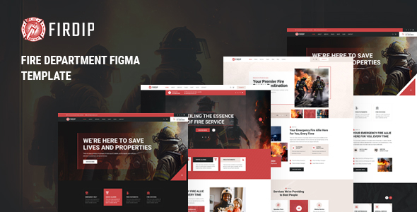 Firdip - Fire Department Figma Template