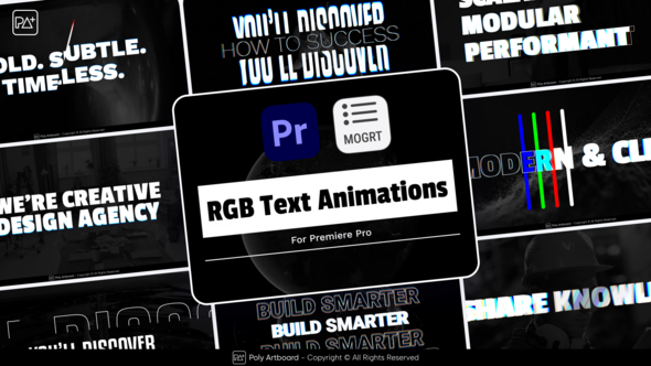 RGB Text Animations For Premiere Pro