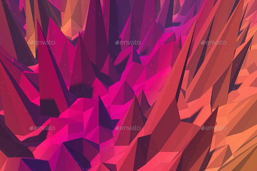 Sharp Polygon 3D Background Set, Graphics | GraphicRiver