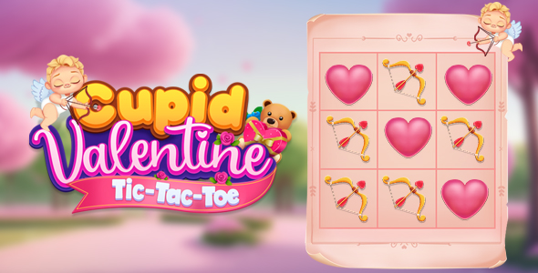 [DOWNLOAD]Cupid Valentine Tic-Tac-Toe [Phaser 3, HTML5]