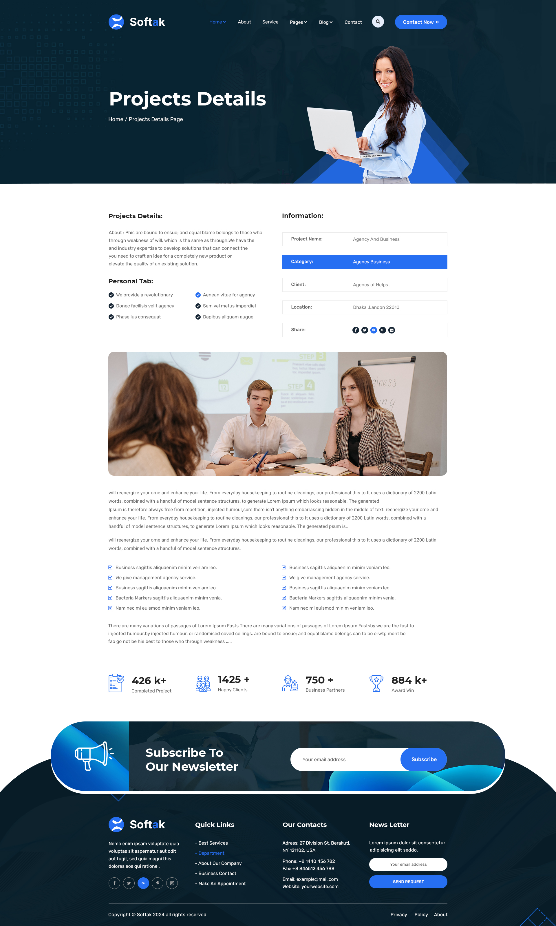 Softak - It Solution & Business PSD Template. by Werpax | ThemeForest