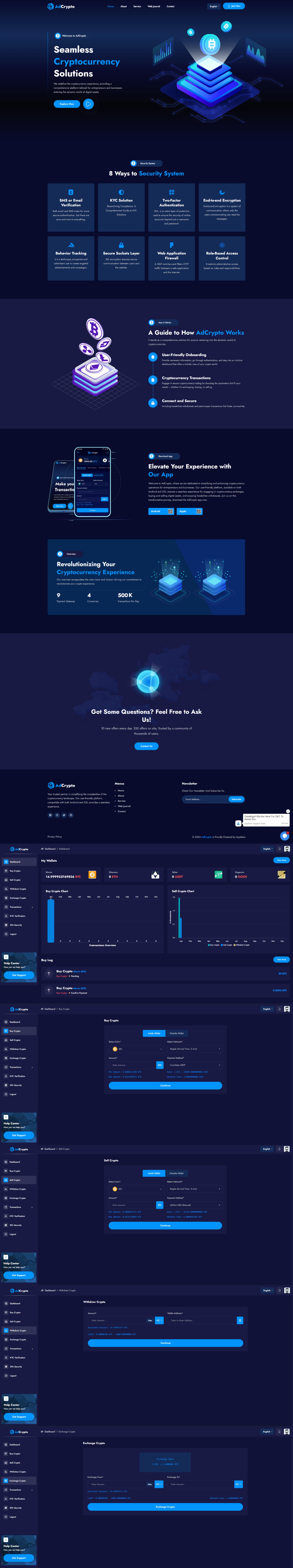 AdCrypto - Cryptocurrency Exchange and Buy Sell Full Solution by AppDevsX