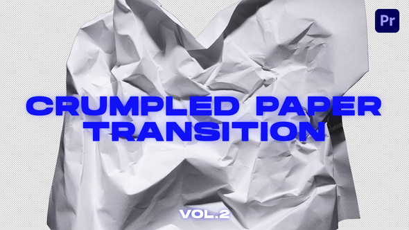 Crumpled Paper Transitions VOL.2 | Premiere Pro