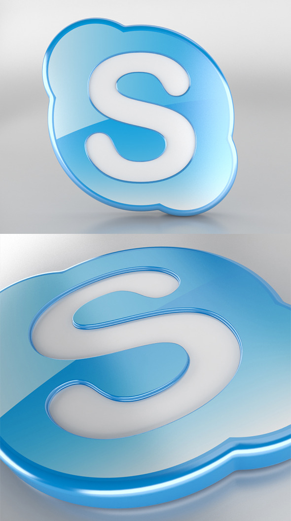 Skype Logo - 3Docean 4057581