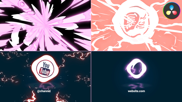 Energy Blast Logo Reveal for DaVinci Resolve