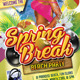 Colorful Spring Break Beach Party Flyer - GraphicRiver Item for Sale