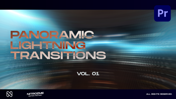 Lightning Panoramic Transitions Vol. 01 for Premiere Pro
