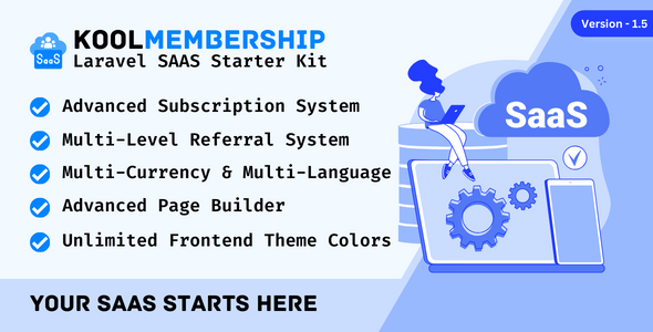 KoolMembership - Advanced Laravel SAAS Starter Kit with CRUD ...